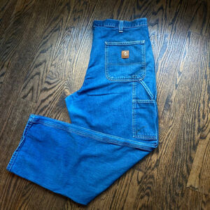 Men's Carhartt Jeans Blue Size 36/30 - broken zipper
